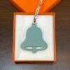 187 Factory Bell Bag Charm Price Epsom Blue Atoll / Togo Dark Coffee