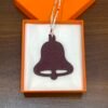 187 Factory Bell Bag Charm Price Epsom Blue Atoll / Togo Dark Coffee