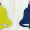 187 Factory Epsom Leather Lime / Togo Leather Blue Electric Bell Charm Images