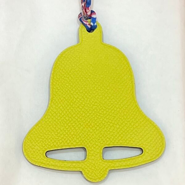 187 Factory Epsom Leather Lime / Togo Leather Blue Electric Bell Charm Images