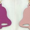 187 Factory Bell Charms Rose Purple Epsom / Rose Sakura Togo Bag Charms