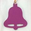 187 Factory Bell Charms Rose Purple Epsom / Rose Sakura Togo Bag Charms