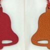 UK London 187 Factory Bell Charm Epsom Leather Rouge Casaque / Togo Leather Orange