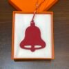 UK London 187 Factory Bell Charm Epsom Leather Rouge Casaque / Togo Leather Orange