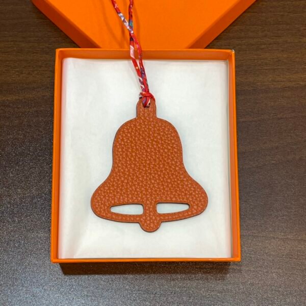 UK London 187 Factory Bell Charm Epsom Leather Rouge Casaque / Togo Leather Orange