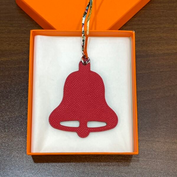 187 Factory Bell Charm Price Epsom Rouge Casaque / Togo Noir Bag Charms