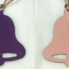 187 Factory Bell Charm Images Violet Epsom Leather / Rose Eglantine Togo Leather