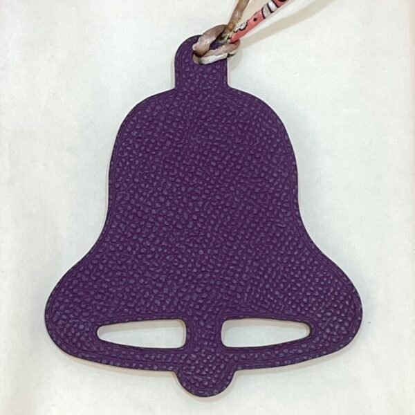 187 Factory Bell Charm Images Violet Epsom Leather / Rose Eglantine Togo Leather