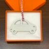 Australia Sydney Car Bag Charm Epsom Leather Craie / Togo Leather Rose Sakura