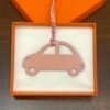 Australia Sydney Car Bag Charm Epsom Leather Craie / Togo Leather Rose Sakura