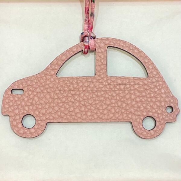 Australia Sydney Car Bag Charm Epsom Leather Craie / Togo Leather Rose Sakura