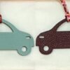 New Car Charm Images Blue Atoll Epsom / Dark Coffee Togo Leather