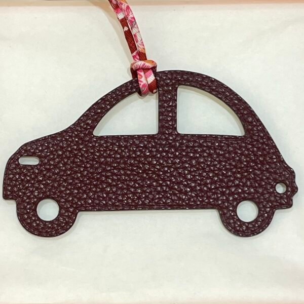 New Car Charm Images Blue Atoll Epsom / Dark Coffee Togo Leather