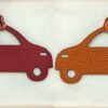 Canada Toronto Epsom Rouge Casaque / Togo Orange Car Charm Price