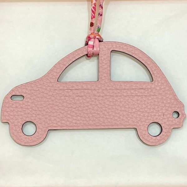 UK London Car Bag Charm Rose Purple Epsom / Rose Sakura Togo Leather