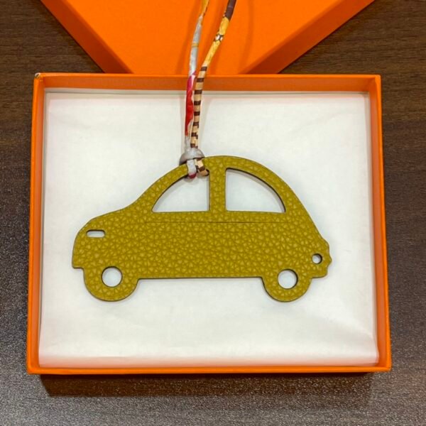 Hong Kong Car Charm Violet Epsom / Amber Togo Leather