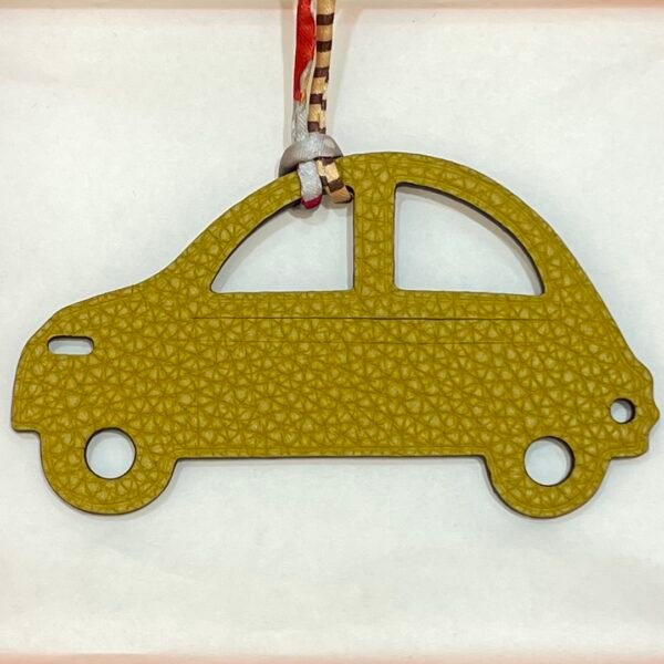 Hong Kong Car Charm Violet Epsom / Amber Togo Leather