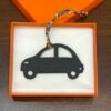 Fashion Car Bag Charm Epsom Leather Dark Blue / Togo Etain