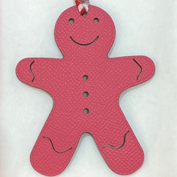 Lovely Bag Charm Gingerbread Man Charm Epsom Rose Lipstick / Togo Gold