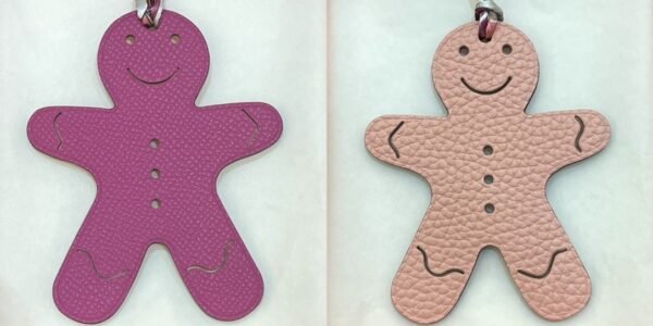 Australia Sydney Epsom Rose Purple / Togo Rose Sakura Gingerbread Man Charm