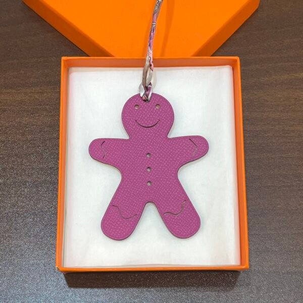 Australia Sydney Epsom Rose Purple / Togo Rose Sakura Gingerbread Man Charm
