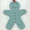Bag Charm Images Blue Atoll Epsom / Dark Coffee Togo Gingerbread Man Charm