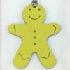 Canada Ottawa Gingerbread Man Charm Epsom Lime / Togo Blue Saphir