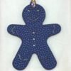 Canada Ottawa Gingerbread Man Charm Epsom Lime / Togo Blue Saphir
