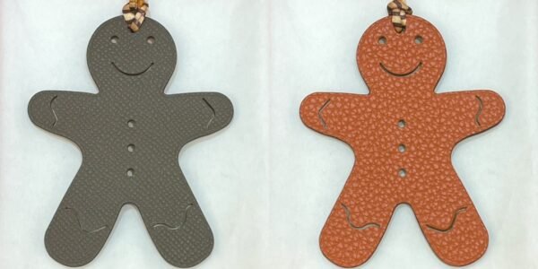 Bag Charm Images Etoupe Epsom / Orange Togo Gingerbread Man Charm