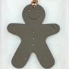 Bag Charm Images Etoupe Epsom / Orange Togo Gingerbread Man Charm