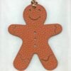 Bag Charm Images Etoupe Epsom / Orange Togo Gingerbread Man Charm