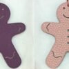 Australia Sydney Gingerbread Man Charm Epsom Leather Violet / Togo Blue Saphir