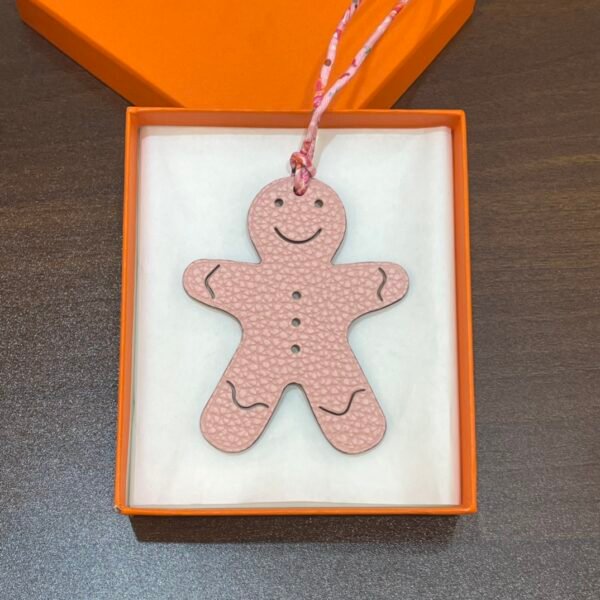 Australia Sydney Gingerbread Man Charm Epsom Leather Violet / Togo Blue Saphir