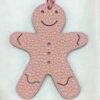 Australia Sydney Gingerbread Man Charm Epsom Leather Violet / Togo Blue Saphir