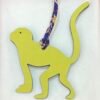 USA Washington Guenon Charm Togo Blue Saphir / Epsom Lime