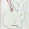 Full Handmade Rabbit Charm Craie Epsom Leather / Rose Sakura Togo Leather