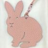 Full Handmade Rabbit Charm Craie Epsom Leather / Rose Sakura Togo Leather