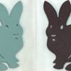 Canada Ottawa Rabbit Bag Charm Epsom Leather Blue Atoll / Togo Leather Dark Coffee