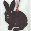 Canada Ottawa Rabbit Bag Charm Epsom Leather Blue Atoll / Togo Leather Dark Coffee