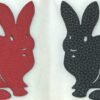 New Bag Charm Price Epsom Rouge Casaque / Togo Noir Rabbit Charm