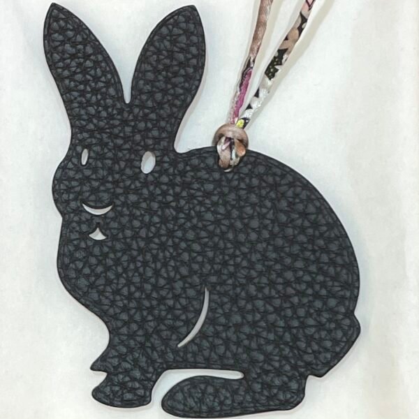 New Bag Charm Price Epsom Rouge Casaque / Togo Noir Rabbit Charm