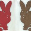 Australia Canberra Rabbit Bag Charm Epsom Rouge Casaque / Togo Leather Gold