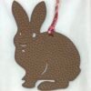 Australia Canberra Rabbit Bag Charm Epsom Rouge Casaque / Togo Leather Gold