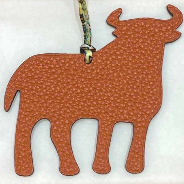 USA Washington Orange Togo / Rouge Casaque Epsom Calf Bag Charm