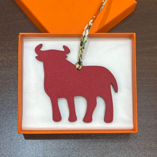 USA Washington Orange Togo / Rouge Casaque Epsom Calf Bag Charm