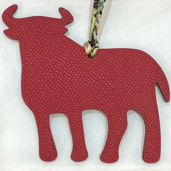 USA Washington Orange Togo / Rouge Casaque Epsom Calf Bag Charm