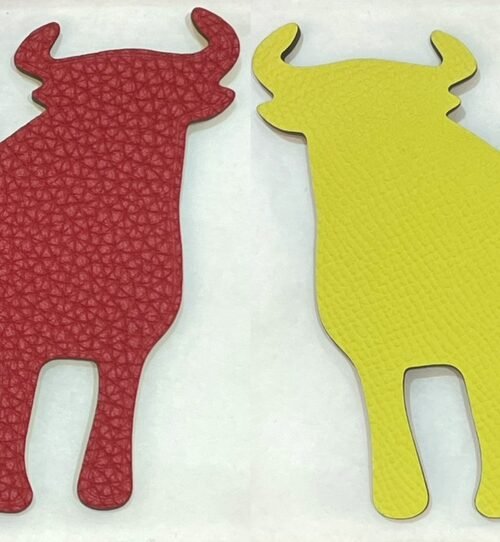 Lovely Calf Charm Images Togo Rouge Casaque / Epsom Lime