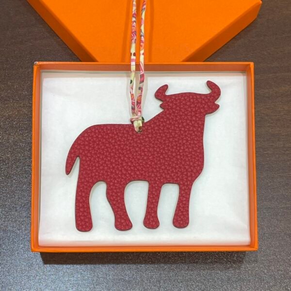 Lovely Calf Charm Images Togo Rouge Casaque / Epsom Lime