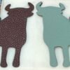Canada Ottawa Calf Charm Togo Dark Coffee / Epsom Blue Atoll