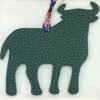Taiwan Bag Charm Vert Verone Togo Leather / Vert Malachite Epsom Leather Calf Charm